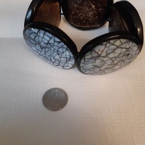 Shell Mosaic Stretchy Bracelet - ?Reversible?